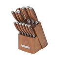 14-Piece Knife Block Set - Acacia Wood Kitchen Knives