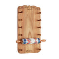 Ceramic Rolling Pin Set with Acacia Wood Holder - 17.7" Floral Design