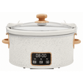 6-Quart Portable Slow Cooker - Teal Speckle with Locking Lid