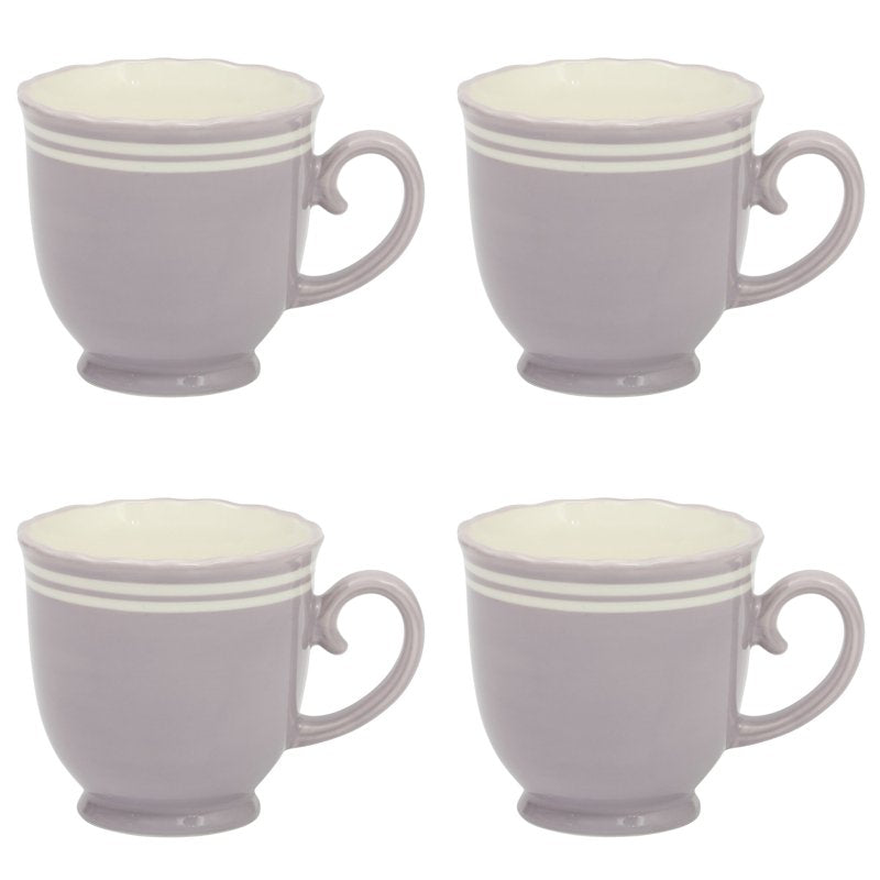 Ainsley Ceramic Mug Set - Iris, 4-Pack