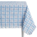 Daisy Woven Fabric Tablecloth - Blue, 60" x 102"