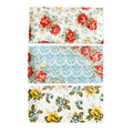 Floral Medley 3-Piece Stoneware Serving Platter Set - 12.3" x 6"