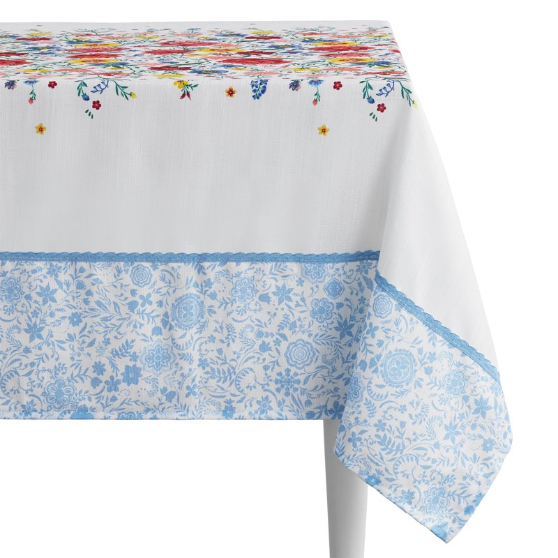 Flowering Frontier Fabric Tablecloth - Multi-Color, 60" x 84"