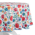 Flowering Frontier Fabric Tablecloth - 70 Inch Round, Multicolor