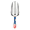 Multi-Purpose Stainless Steel Kitchen Scoop with Floral Design