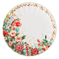 10.5-Inch Green Ceramic Dinner Plate - Painted Meadows