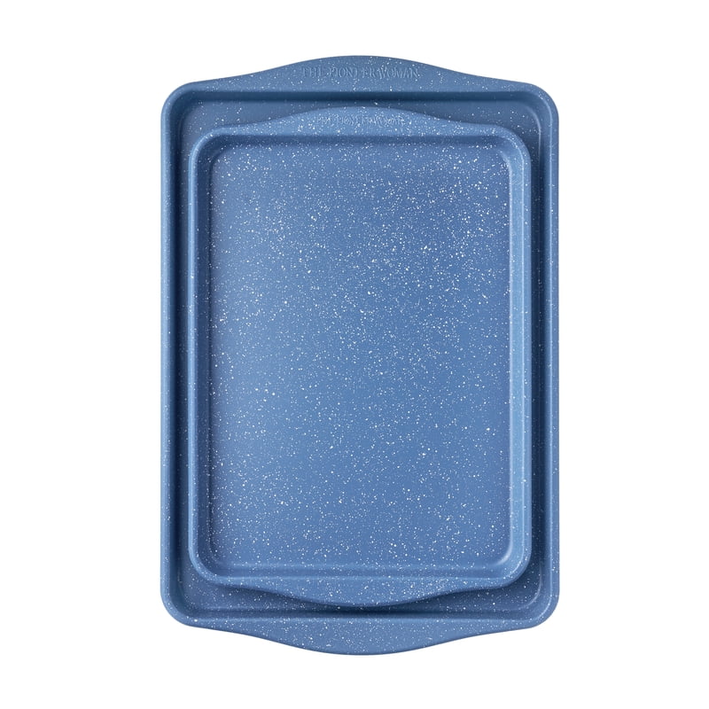 Nonstick Cookie Sheet Set - Blue Speckle, 2-Piece, 13" x 18" & 11" x 15"