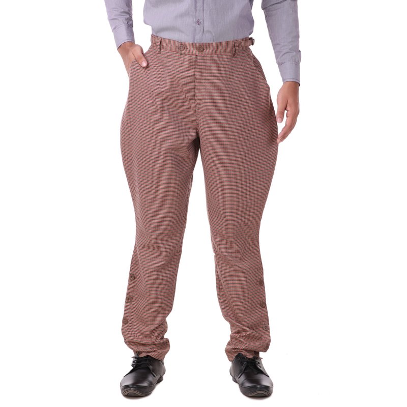 Beige Men's Steampunk Victorian Jodhpur Costume Pants - 3XL