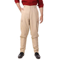 Men's Victorian Steampunk Airship Costume Pants - Beige 2XL