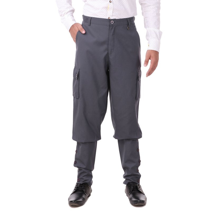 Men's Victorian Steampunk Airship Pants Costume - Grey, 2XL