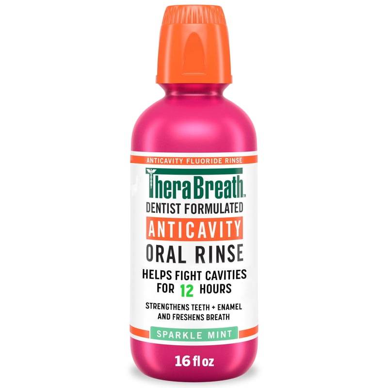 Anticavity Fluoride Mouthwash, Alcohol-Free Oral Rinse, Sparkle Mint, 16 fl oz