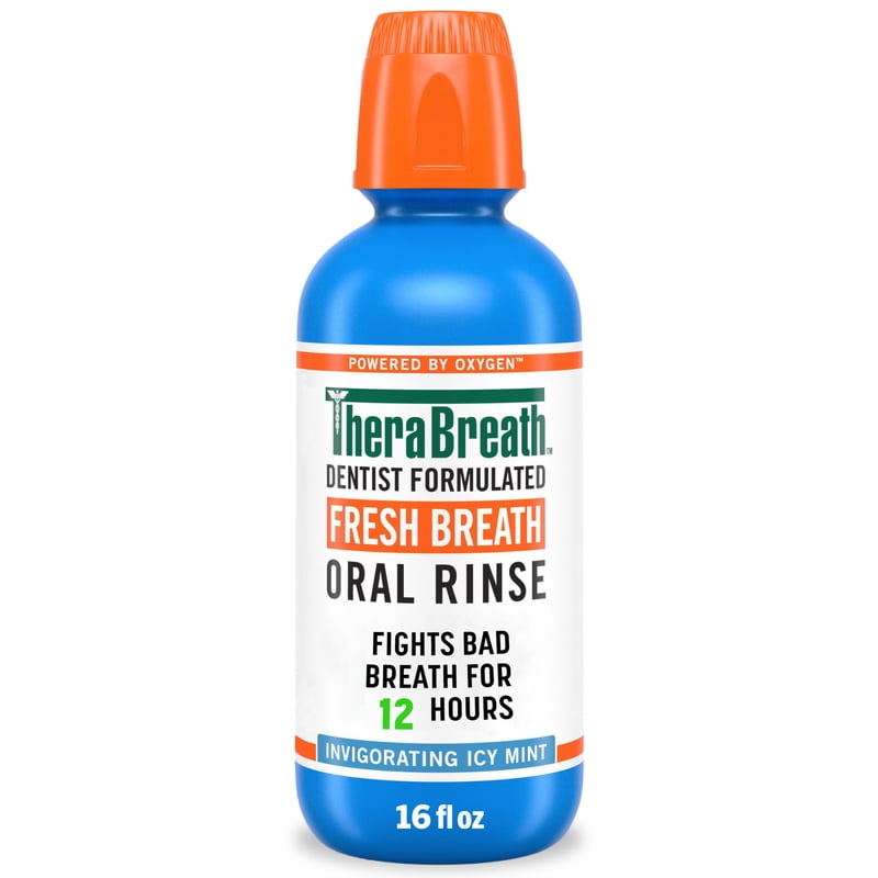 Fresh Breath Alcohol-Free Mouthwash, Icy Mint, 16 fl oz