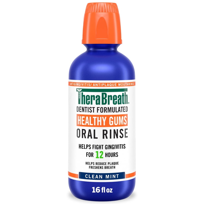 Healthy Gums Antigingivitis Mouthwash, Alcohol-Free Clean Mint, 16 fl oz