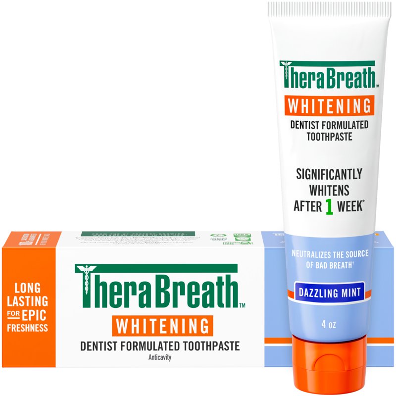 Whitening Toothpaste - Peroxide-Free Anticavity Dazzling Mint