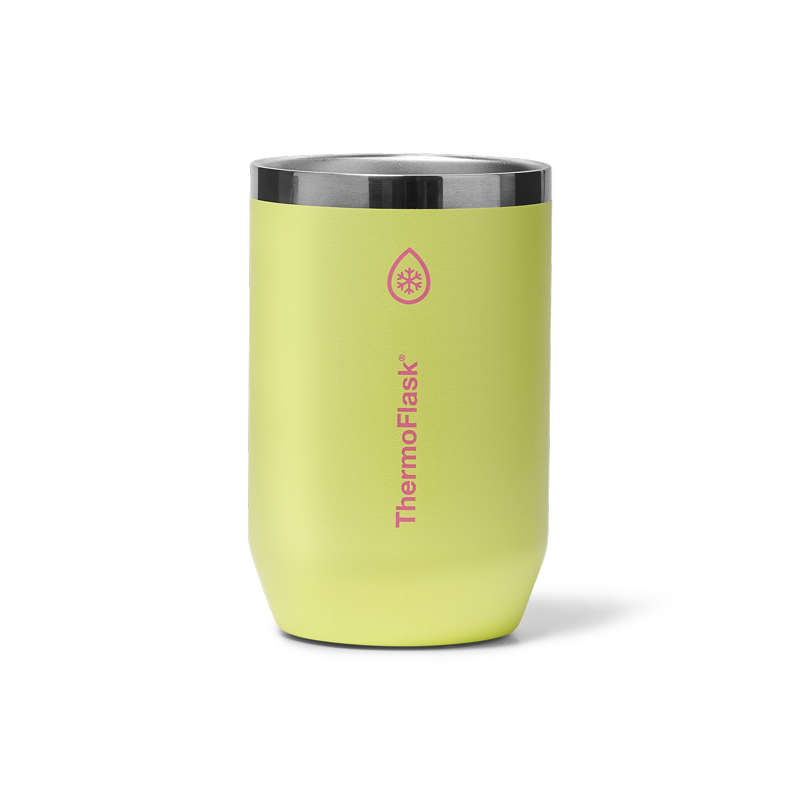 12 oz Insulated Can Cooler & Cup - Unmellow Yellow