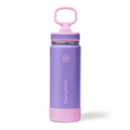 Kids Insulated Water Bottle - 18 oz Stainless Steel, Leakproof Straw Lid, Berry Twist