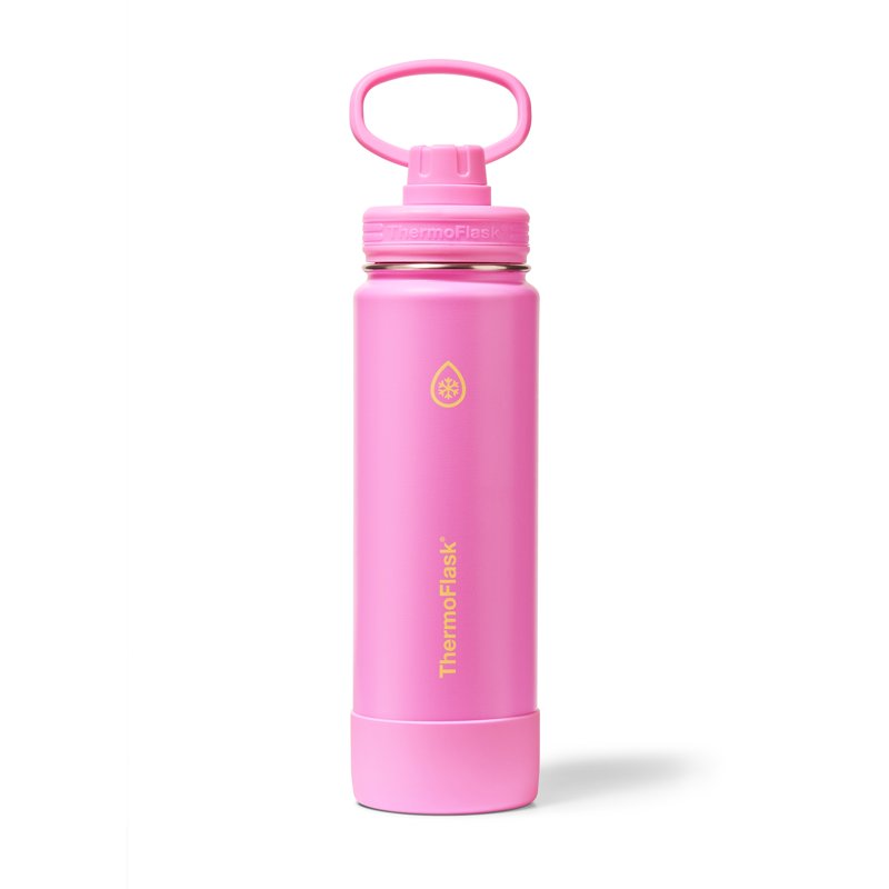 24 oz Stainless Steel Insulated Water Bottle - Shocking Pink