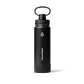 Insulated Stainless Steel Water Bottle with Leakproof Spout Lid - 24 oz, Black
