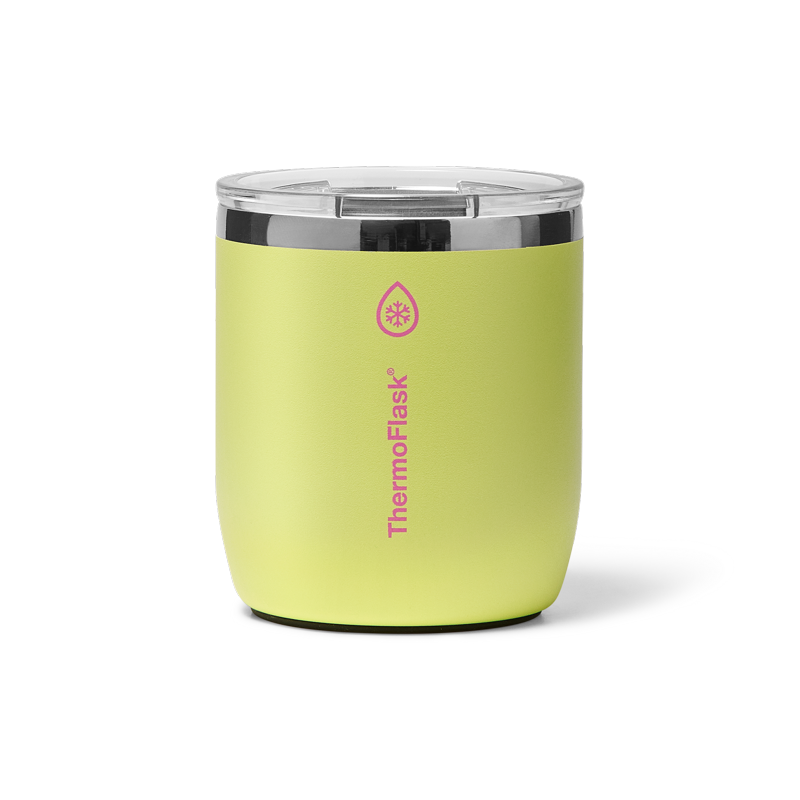 10 oz Lowball Tumbler - Double-Wall Insulated - Unmellow Yellow