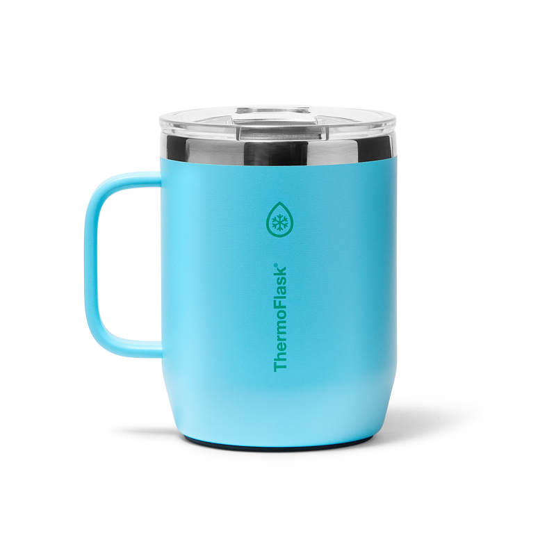 12 oz Insulated Coffee Mug - Vivid Blue - Double-Wall Design