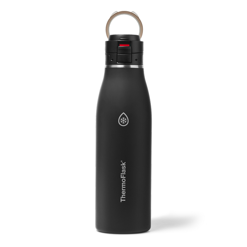 25 oz Insulated Travel Coffee Mug - Durable Stainless Steel - Pitch Black