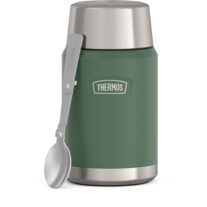 Stainless Steel Insulated Food Jar with Spoon - 24oz Alpine Green