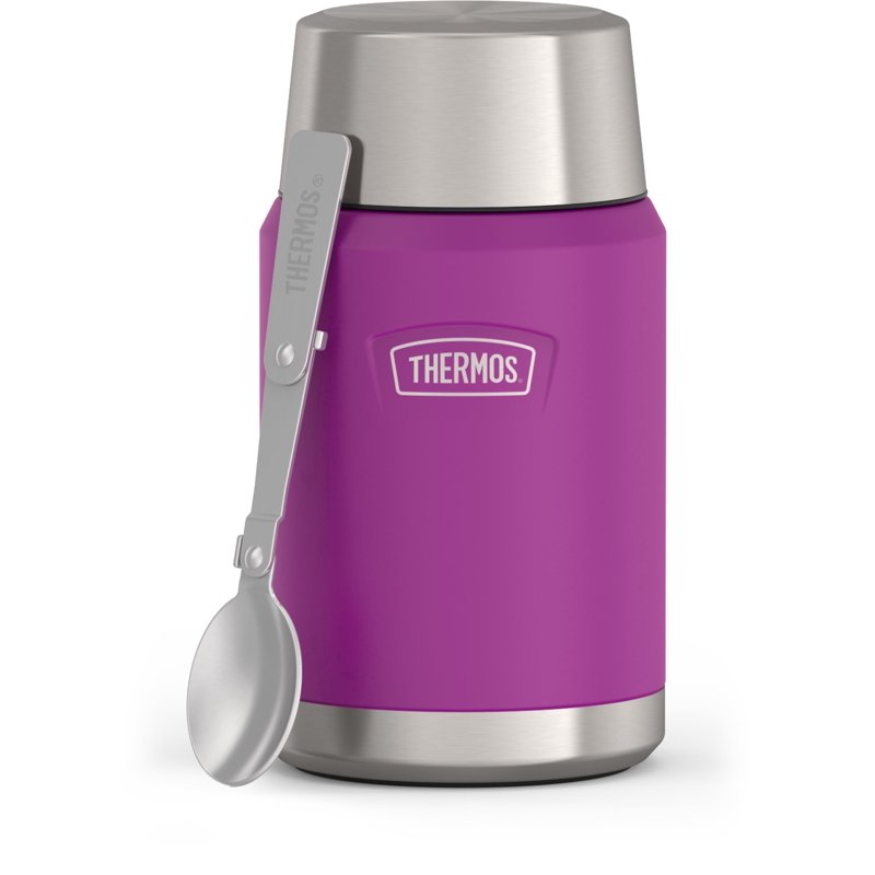 24oz Stainless Steel Insulated Food Jar with Spoon - Plum