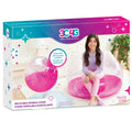 Pink Glitter Confetti Inflatable Chair - Portable & Comfy for Kids