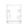 12 fl oz White Hearts Charm Drinking Glass - Playful Design