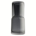 Smoke Bedside Glass Carafe Set with Stackable Cup - Single