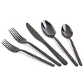 20-Piece Black Stainless Steel Flatware Set - Service for 4