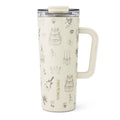24oz Stainless Steel Luna Tumbler with Handle & Dual Straw Lid - Wedding