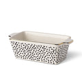 Mini Loaf Pan - 3.5" Ceramic Baking Dish, Dot Edition