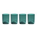 Emerald Green Sphere Drinking Glasses - Set of 4, 12 fl oz