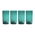 Emerald Green Sphere Drinking Glasses - Set of 4, 20 fl oz