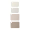 4-Piece Poly Cutting Mat Set - Small & Medium Sizes, Cream