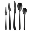 40-Piece Black Stainless Steel Flatware Set - Service for 8