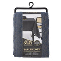 84" Rectangle Tablecloth - Navy and Gold Celestial Design