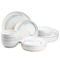 Blue Marble 12-Piece Ceramic Dinnerware Set - Service for 4