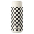 22 oz Stainless Steel Coffee Tumbler - Cream & Black Check