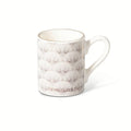 Elegant 3oz Espresso Mug with Gold Accents - Sand White
