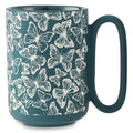 Green Butterflies Soft Touch Stoneware Mug - 19.6 fl oz