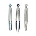 3-Piece Heat Resistant Silicone Locking Tongs Set