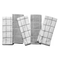 Gray & White Windowpane Kitchen Towels - 5 Pack Set
