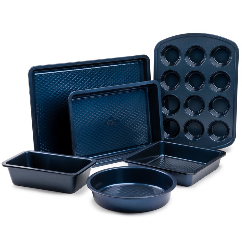 Non-Stick Aluminized Steel Baking Set - 6 Pieces, Navy