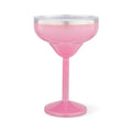 Stainless Steel Margarita Tumbler with Sliding Lid - Pink 10oz