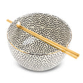 Ramen Noodle Bowl - Stoneware, Dot Design, Single