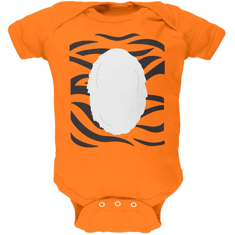 Baby Tiger Costume One Piece - Orange 0-3 Months