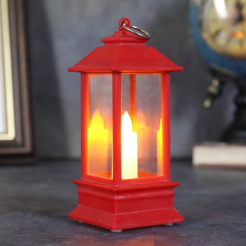 Red Indoor & Outdoor Lantern with Waterproof Candle - Wedding & Party Decor