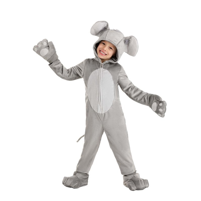Toddler Mouse Costume with Ears, Tail & Paw Shoes - Premium Halloween Outfit